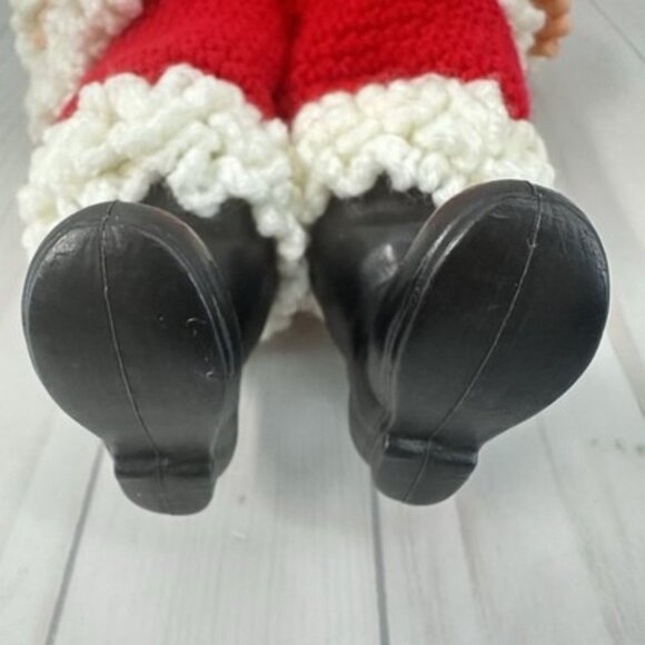 Vintage Crochet Mr. and Mrs. Santa Claus Doll Crocheted Outfits 14" - Picture 7 of 16